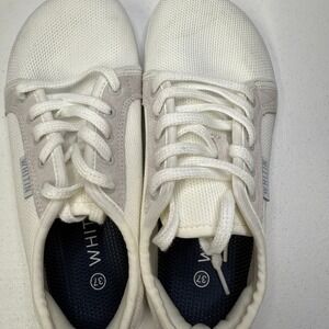WHITTIN Womens White Mesh Sneakers 6.5 Shoes Size 37 EU Barefoot Minimalist